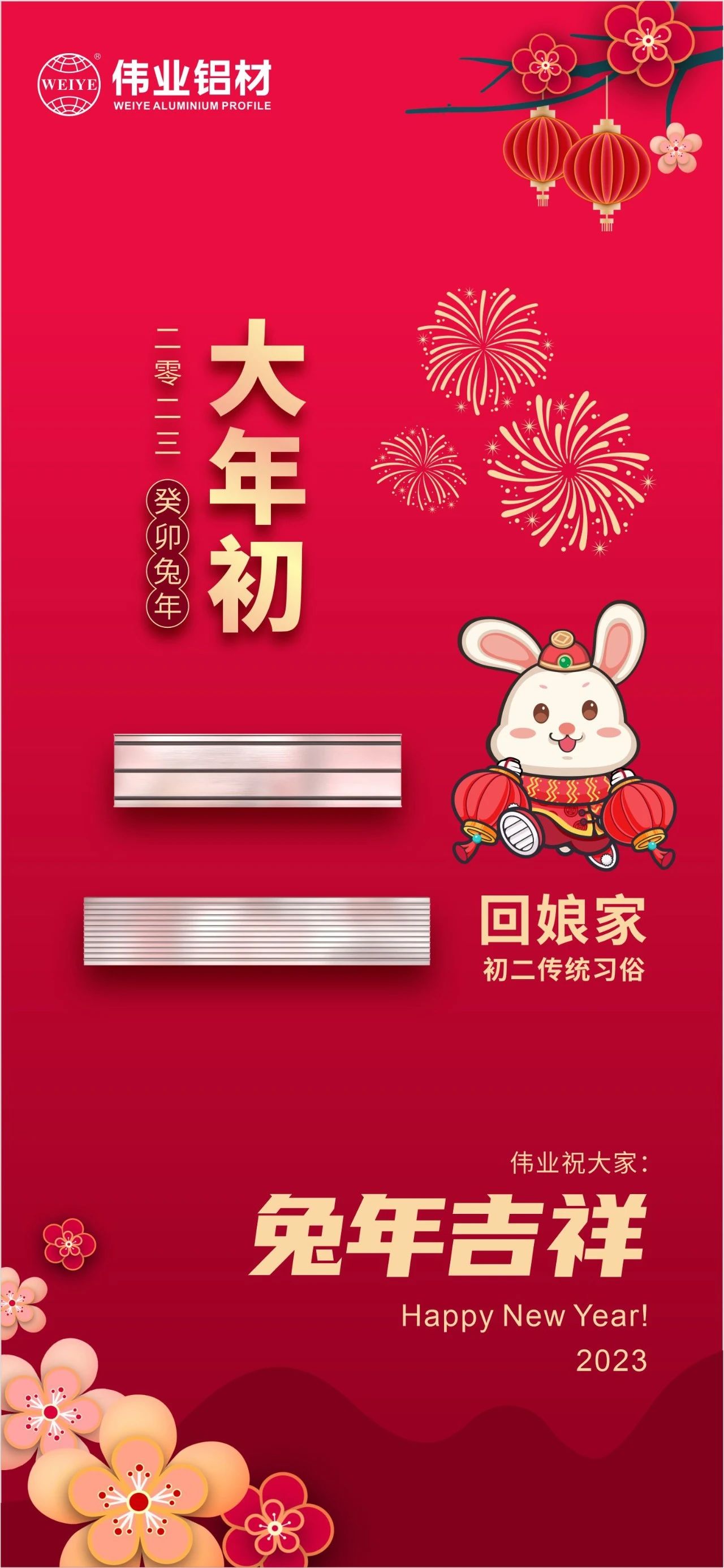 大年初二·回娘家 | 偉業(yè)祝您兔年吉祥，新春大吉